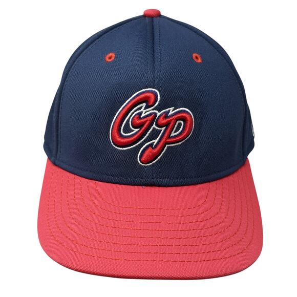 GP Post 28 Fitted Hat Multi Medium Embroidered Colorblock The Game - Picture 1 of 9